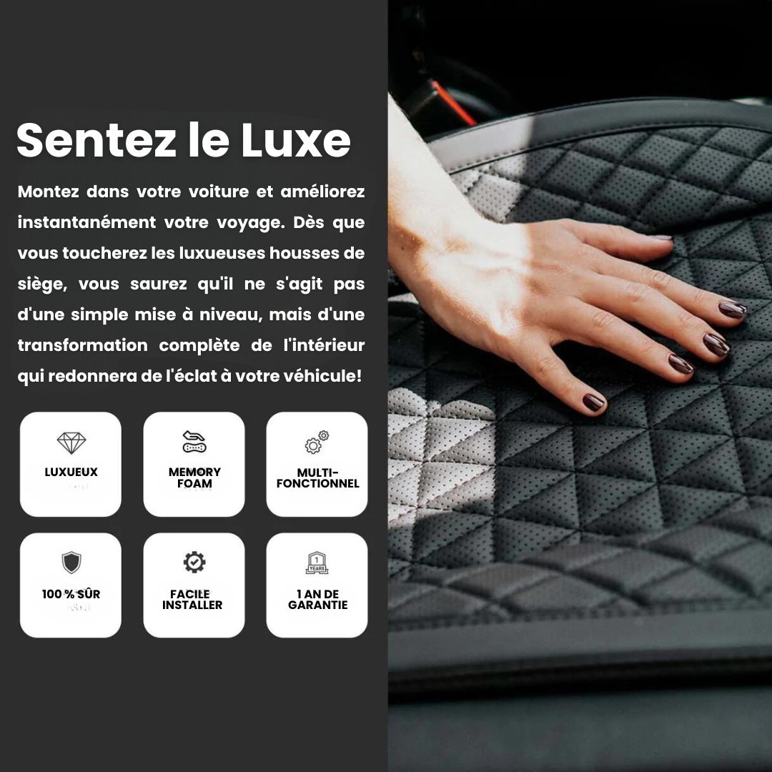 AutoLuxe® - Housses de Siège de Luxe (Kit Complet)
