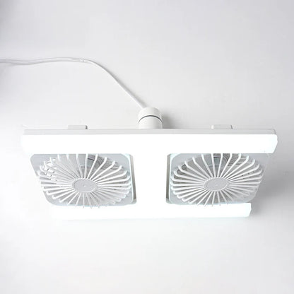 AéroLED® - Ventilateur de Plafond à Double Tête avec LED