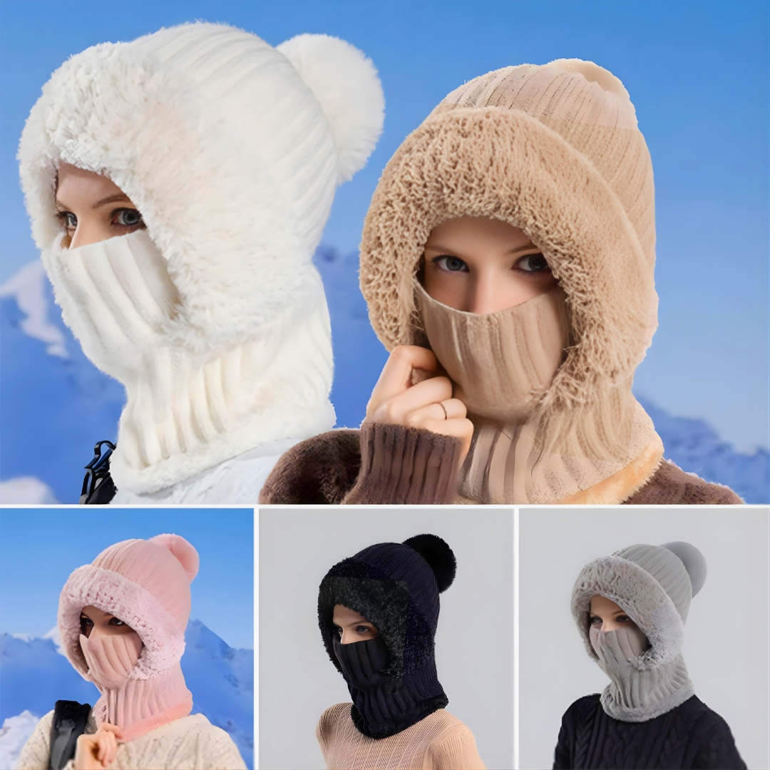 ChaudPlus® - Bonnet d'Hiver 3-en-1 en pelouche