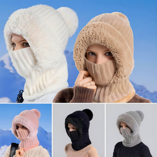 ChaudPlus® - Bonnet d'Hiver 3-en-1 en pelouche