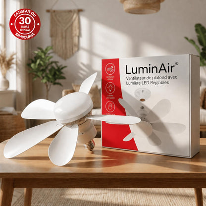 LuminAir® - Ventilateur de plafond avec Lumière LED Réglables