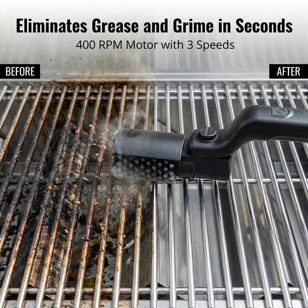 GrillBrille® - Nettoyeur électrique sans fil pour barbecue