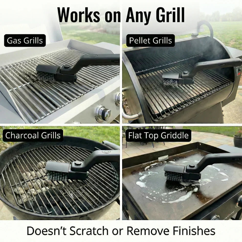 GrillBrille® - Nettoyeur électrique sans fil pour barbecue