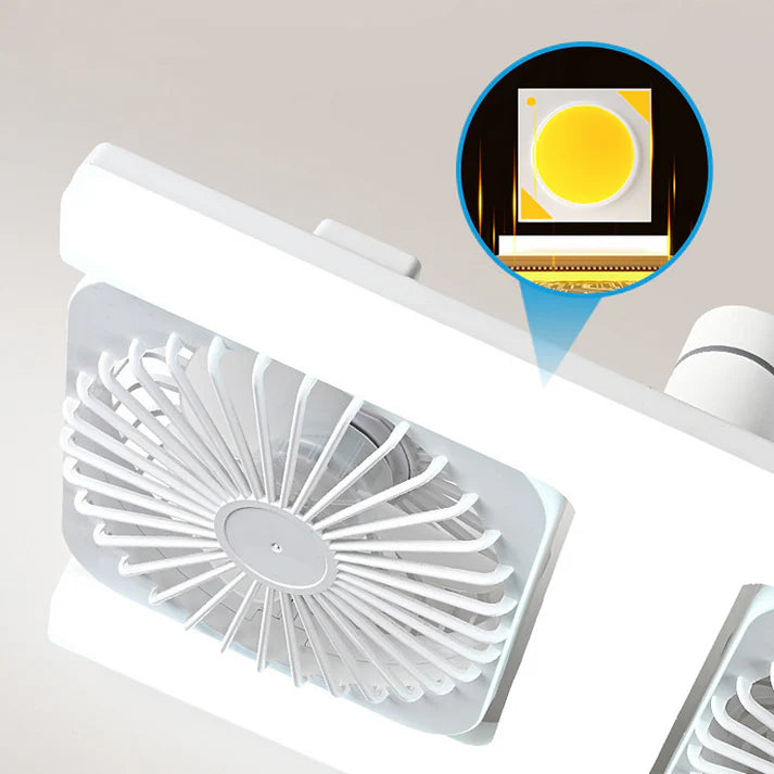 AéroLED® - Ventilateur de Plafond à Double Tête avec LED