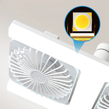 AéroLED® - Ventilateur de Plafond à Double Tête avec LED